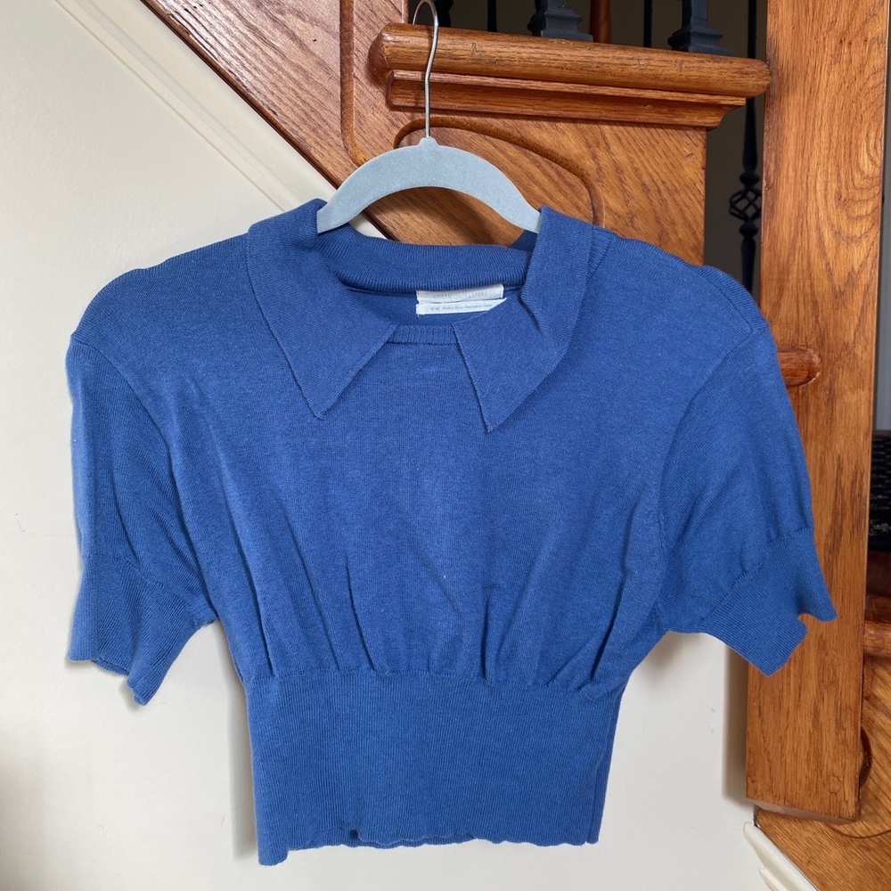 Urban outfitters cropped collared sweater